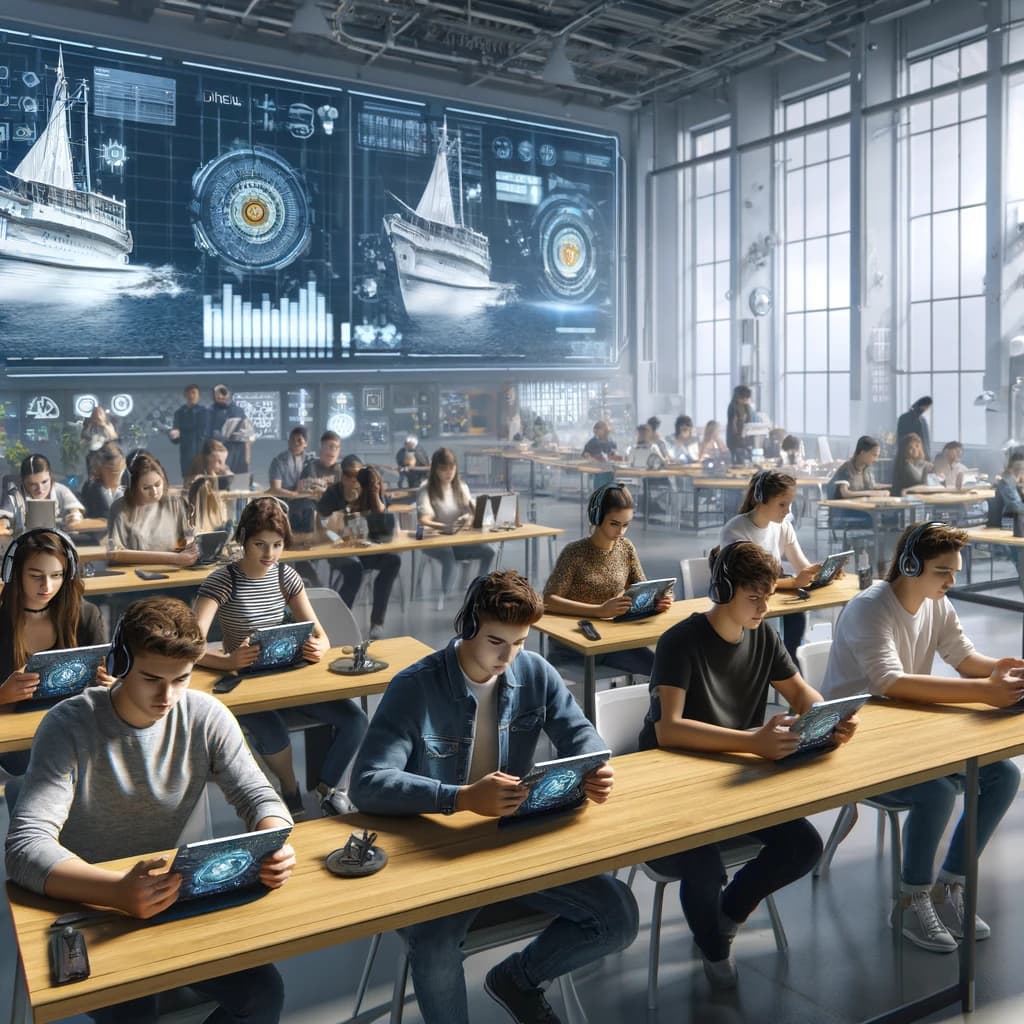 Étudiants utilisant l'IA